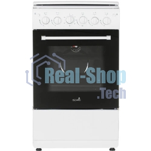 Плита газовая Cezaris ПГ 2150-10 белый, конфорок 4 шт, духовка 43 л, 51 см x 85 см x 55 см