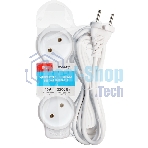 Удлинитель бытовой Smartbuy (SBE-10-3-10m-N) 3 гн х 10,0 м белый