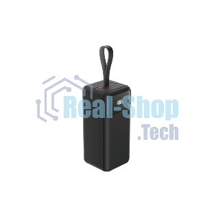 Портативный аккумулятор OLMIO M-50, 50000mAh, 22.5W, QuickCharge3.0/PowerDelivery, LCD, фонарик, черный
