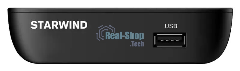 Приставка для цифрового ТВ Starwind CT-160 черный, DVB-T2, DVB-T, DVB-C, HDMI, USB 2.0 х2