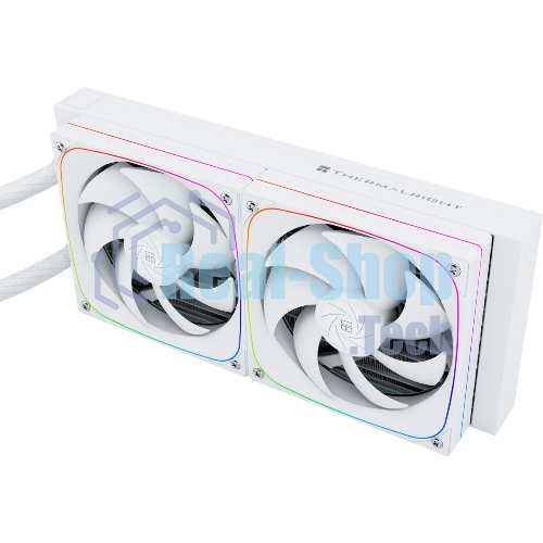 Система жидкостного охлаждения Thermalright Frozen Horizon 240 Digital (240мм, LED temp., White, ARGB/Fans: 2x120мм, 68.9CFM, 28.2dBA, 2000RPM/Pump height 53.2мм, Rad thickness 27мм/S: 1700, 1200, 1851, 115X, AM5, AM4)