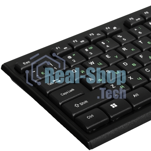Комплект клавиатура+мышь Smartbuy ONE SBC-114282-K проводной, USB, 2400 DPI, чёрный