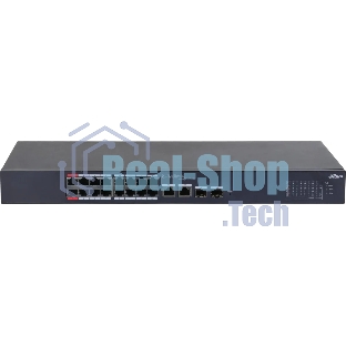 Коммутатор Dahua DH-CS4218-16ET-190, 2×1 Гбит/с + 2×1 Гбит/с Combo + 2×1 Гбит/с SFP, управляемый