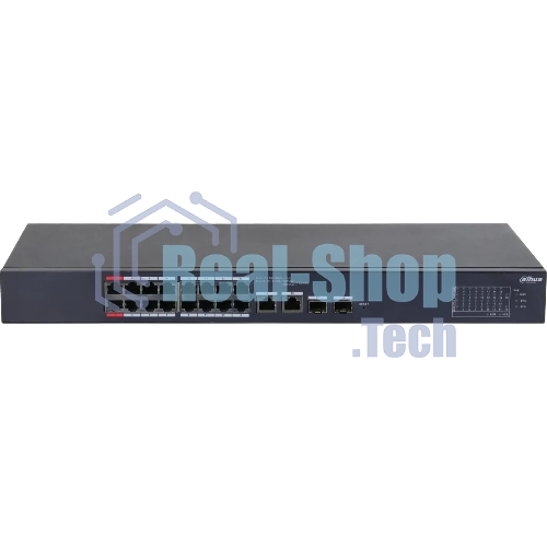 Коммутатор Dahua DH-CS4218-16ET-190, 2×1 Гбит/с + 2×1 Гбит/с Combo + 2×1 Гбит/с SFP, управляемый