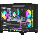 Компьютерный корпус AeroCool/Formula Crystal Z9ML Floe черный без БП mATX 4x120мм 2xUSB 3.0 audio bott PSU