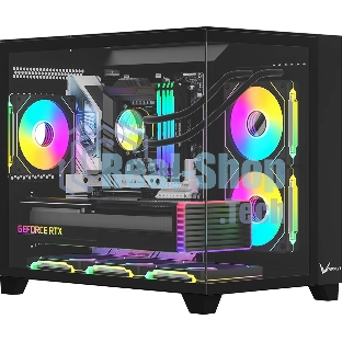 Компьютерный корпус AeroCool/Formula Crystal Z9ML Floe черный без БП mATX 4x120мм 2xUSB 3.0 audio bott PSU