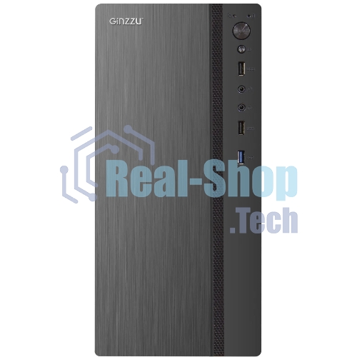 Компьютерный корпус Ginzzu B200 1хUSB 3.0,2хUSB 2.0,AU w/o PSU