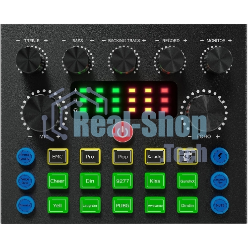 Микрофон проводной Оклик SM-600G 2.5м черный