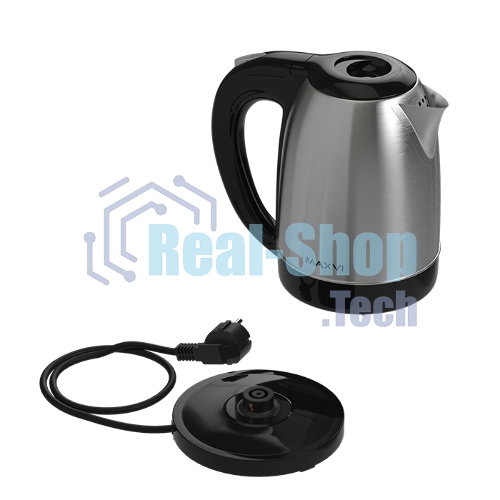 Чайник электрический Maxvi KE1721S silver-black