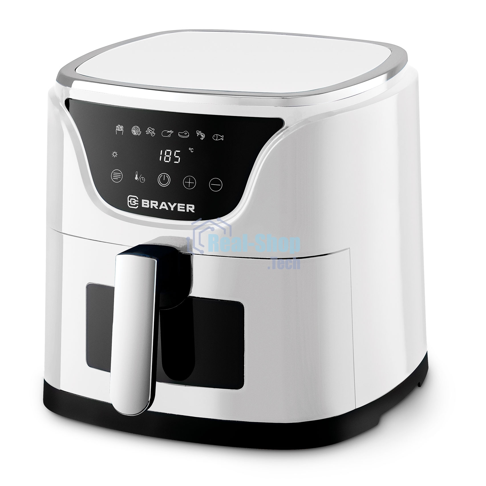 Аэрогриль Brayer BR2036WH белый, 1500 Вт, 5 л, сенсор, 7 программ