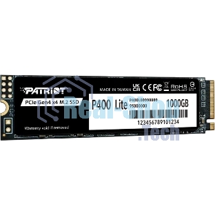 Накопитель SSD Patriot P400 Lite 1Tb M.2 2280 NVMe PCle 4.0 x4 R3500/W2700 TbW 560Tb 3D NAND with HS