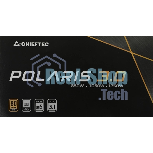 Блок питания Chieftec Polaris 3.0 PPS-850FC-A3, 850Вт, 80 PLUS Gold, 140мм, модульный, черный