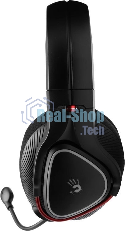 Гарнитура Bloody MR710 чёрный, беспроводная + проводная, Bluetooth, до 44 ч, подсветка