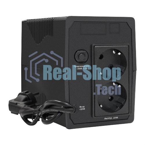 Источник бесперебойного питания ExeGate EP276528RUS Power Back BNB-650 650VA, черный, 2 евророзетки