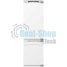 Встраиваемый холодильник Gorenje NRKI517142, полезный объем 243 л, электронное управление, цифровой дисплей, автоматическое размораживание No Frost, быстрое замораживание, интенсивное охлаждение, зона свежести с контролем влажности, слайдерное крепление, энергоэффективность А+