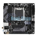 Материнская плата GIGABYTE B650I AX, AM5, AMD B650, 2xDDR5, 2xSATA, 1xM.2, 1xPCIe 4.0 x16, 1xHDMI, 1xDP, 1x2.5Gb LAN, Wi-Fi 6E, Bluetooth 5.3, 1xUSB-C 5Gbps, 1xUSB-A 5Gbps, 3xUSB-A 2.0, 3x3.5 мм, 7.1, ITX