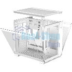 Компьютерный корпус без блока питания Case PCCooler C3T500 ARGB WH, Midi-Tower, TG, 6x120мм ARGB, 1xUSB-C 3.1 + 2xUSB-A 3.0, ATX, mATX, mITX белый