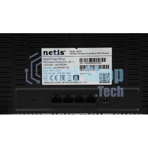 Роутер беспроводной Netis NX30 AX3000 10/100/1000BASE-TX