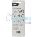 Удлиненные плоскогубцы Deli DL0101 160 мм, двухкомпонентная прорезиненная рукоять