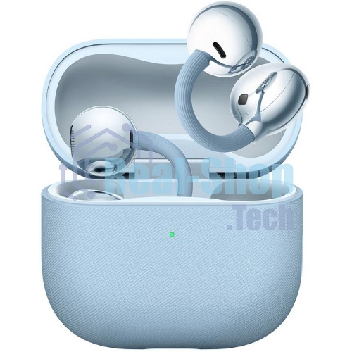 Наушники TWS Huawei FreeClip 2 синий, открытые (клипсы), Bluetooth, быстрая зарядка, до 8 ч