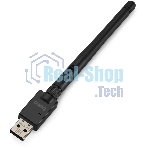 Адаптер USB Buro Bluetooth 5.0+EDR class 1 100м черный
