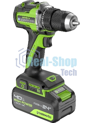 Дрель безударная Greenworks DD560 патрон:быстрозажимной реверс (3708407CUB)