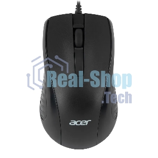 Мышь проводная Acer OMW136 черный, 1200 dpi, USB, кнопки - 3