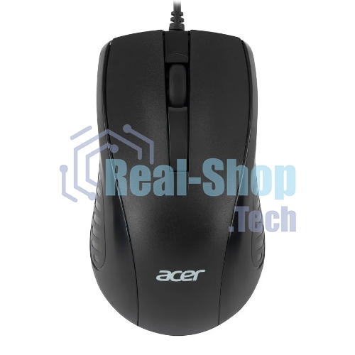 Мышь проводная Acer OMW136 черный, 1200 dpi, USB, кнопки - 3