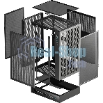Компьютерный корпус Deepcool CH170 DIGITAL черный без БП mini-ITX 1x120мм 1xUSB 2.0 1xUSB 3.0 audio bott PSU