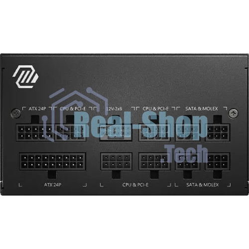 Блок питания MSI ATX 750W MAG A750GL PCIE5 Gen.5 80 PLUS gold (20+4pin) APFC 120мм fan 8xSATA Cab Manag RTL