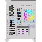 Компьютерный корпус AeroCool/Formula Crystal Z9ML Floe белый без БП mATX 4x120мм 2xUSB 3.0 1xUSB3.1 audio bott PSU