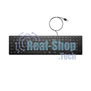 Клавиатура HP 320K проводная, USB Type-A, чёрный