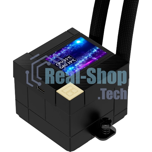 Система жидкостного охлаждения Thermalright Core Matrix 240 Vision (240мм, LED, Black, ARGB/Fans: 2x120мм, 68.9CFM, 28.2dBA, 2000RPM/Pump height 64.4мм, Rad thickness 27мм/S: 1700, 1200, 1851, 115X, AM5, AM4)