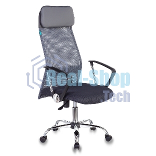 Кресло Бюрократ KB-6N/SL/DG/TW-12 TW-04 TW-12 серый, сетка