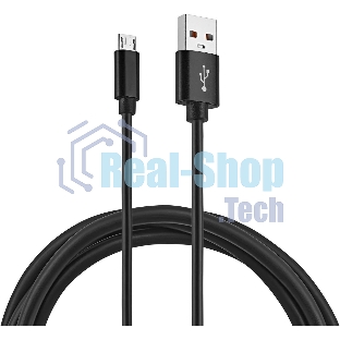 Кабель KingPrice KP-microUSB-2.4A-2m USB (m)-micro USB (m) 2м черный