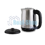 Чайник электрический BQ KT1821S черный/стальной, 2200 Вт, 1.7 л
