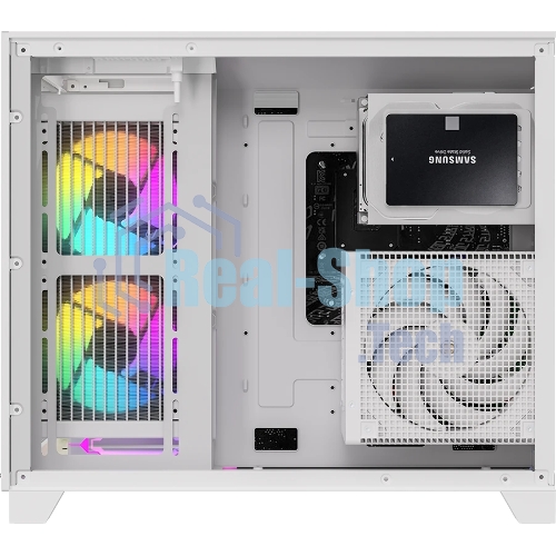 Компьютерный корпус AeroCool/Formula Crystal Z9ML Floe белый без БП mATX 4x120мм 2xUSB 3.0 1xUSB3.1 audio bott PSU