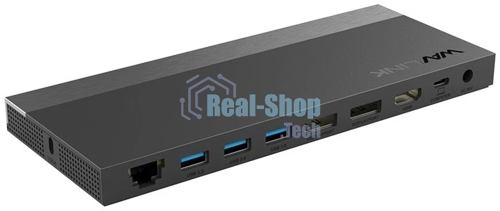 Док-станция WAVLINK WL-UMD01R Pro, USB Type-C, USB3.0/USB-C/DP/HDMI/Gigabit LAN/Audio In/Out/SD/Micro SD, Power Adapter