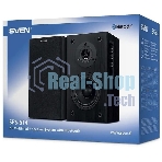Акустическая система SVEN SPS-614 2.0 (2x20W, Bluetooth, дерево, black)