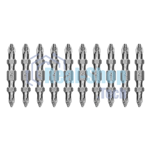 Бита двухстор. Gross PZ2-PZ1х45 мм, сталь S2, 10 шт.