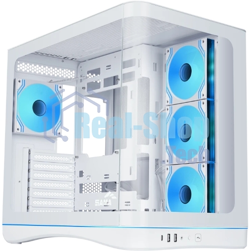 Корпус SAMA V62S, Midi-Tower, белый, 4 x 120 мм