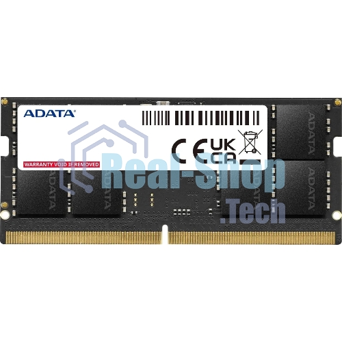 Оперативная память ADATA, DDR5, 16GB (1x16GB), 4800MHz, CL40, SO-DIMM