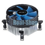 Кулер для процессора DEEPCOOL THETA 21 PWM черный/синий, 92 мм, алюминий, 2400 об/мин, 33.4 дБ, 4 pin, 95 Вт, 60.5 мм