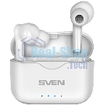 Гарнитура вкладыши SVEN E-701BT белый беспроводные bluetooth в ушной раковине