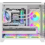 Компьютерный корпус AeroCool/Formula Crystal Z9ML Floe белый без БП mATX 4x120мм 2xUSB 3.0 1xUSB3.1 audio bott PSU