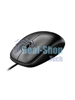 Мышь проводная Logitech M100/100R DARK/GREY (темно-серая/черная), 1000 dpi, USB, кнопки - 3