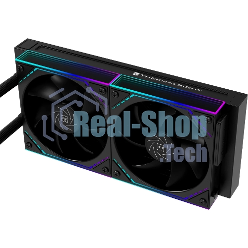 Система жидкостного охлаждения Thermalright Core Matrix 240 Vision (240мм, LED, Black, ARGB/Fans: 2x120мм, 68.9CFM, 28.2dBA, 2000RPM/Pump height 64.4мм, Rad thickness 27мм/S: 1700, 1200, 1851, 115X, AM5, AM4)