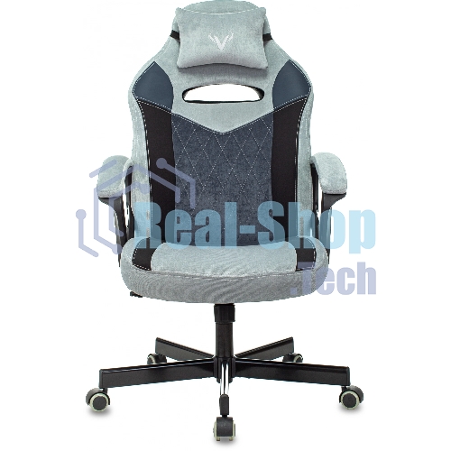 Кресло Бюрократ VIKING 6 KNIGHT BL FABRIC синий, ткань, 120 кг, механизм качания