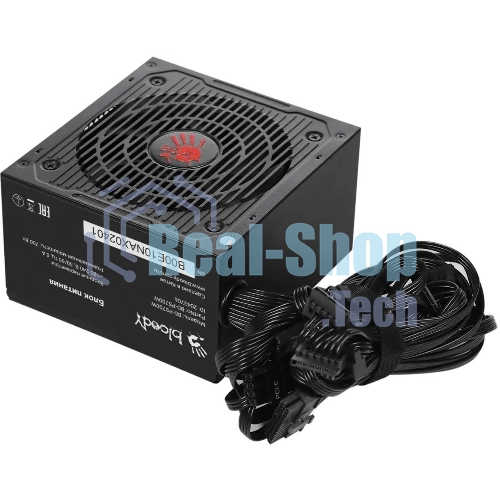 Блок питания Bloody BD-PS700W, 700Вт, 80 PLUS WHITE, 120мм, черный