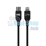 Кабель MORE CHOICE (4620202554178) K69ia 2м USB 3.0A PD 27W для Lightning ng 8-pin Type-C - 2м, черный